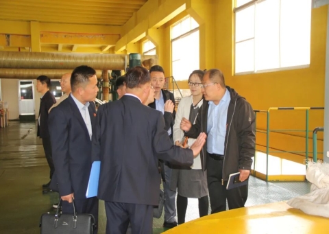朝鮮水產省代表團到潔晶集團參觀交流